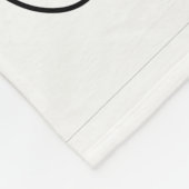 Ich beobachte dich Funny Black and White Eyeballs Fleecedecke (Ecke)