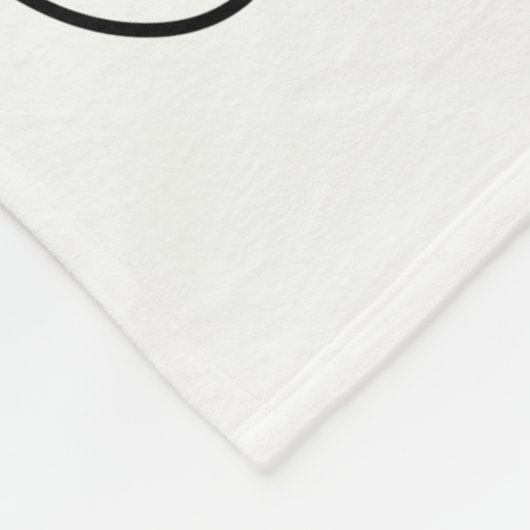 Ich beobachte dich Funny Black and White Eyeballs Fleecedecke (Ecke)