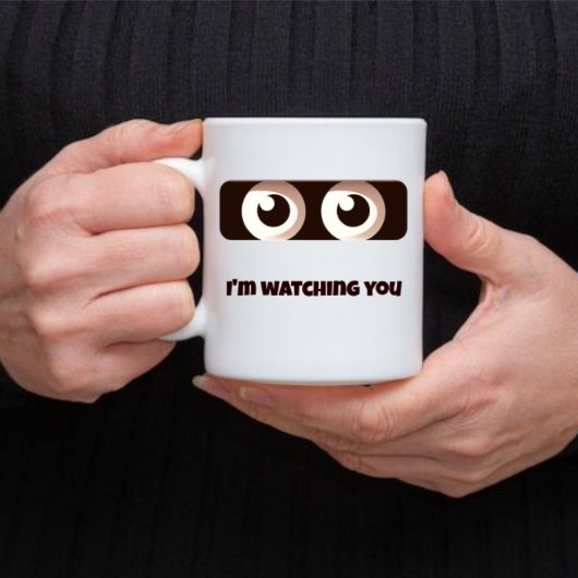 Ich beobachte dich - Funny Eyes Tasse
