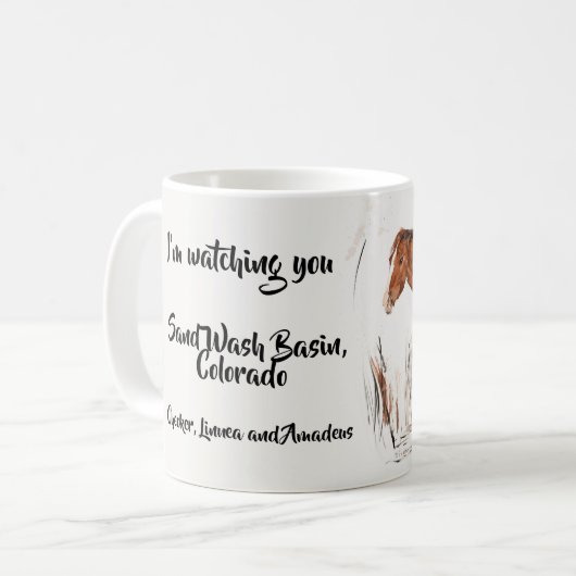 Ich beobachte dich kaffeetasse (Vorderseite Links)