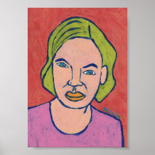 Ich beobachte Sie - Kunstdrucken Poster (Vorne)