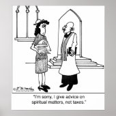 Ich berate nicht über Steuern Poster (Vorne)