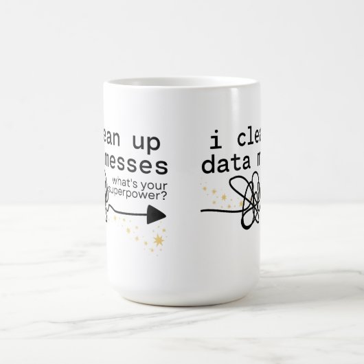 Ich bereinigen Datenmeldungen Kaffeetasse (Mittel)