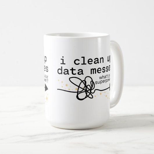 Ich bereinigen Datenmeldungen Kaffeetasse (VorderseiteRechts)