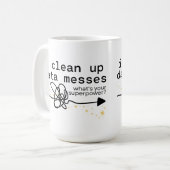 Ich bereinigen Datenmeldungen Kaffeetasse (Vorderseite Links)