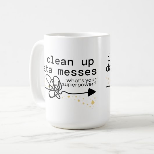 Ich bereinigen Datenmeldungen Kaffeetasse (Vorderseite Links)