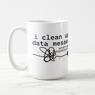 Ich bereinigen Datenmeldungen Kaffeetasse