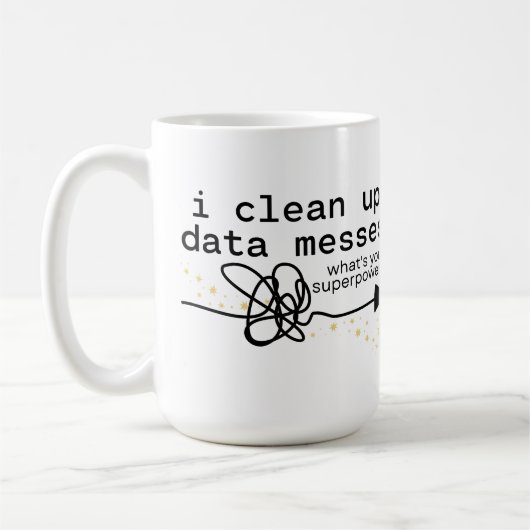 Ich bereinigen Datenmeldungen Kaffeetasse (Links)