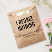 Ich bereue nichts. Hochzeitsfeier / Hotel willkomm Geschenktütchen (Versiegelt)