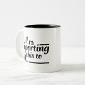 ich berichte diesem STUNDE Kaffee-Teegeschenk Zweifarbige Tasse (Vorderseite Links)