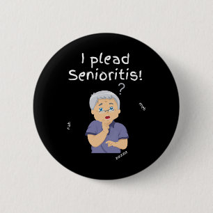 Ich berufe mich auf Senioristis. Alter Senior Mann Button