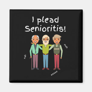 Ich berufe mich auf Senioristis. Alter Senior Mann Magnet