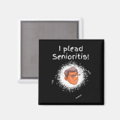 Ich berufe mich auf Senioristis. Alter Senior Mann Magnet (Vorderseite/Rückseite)