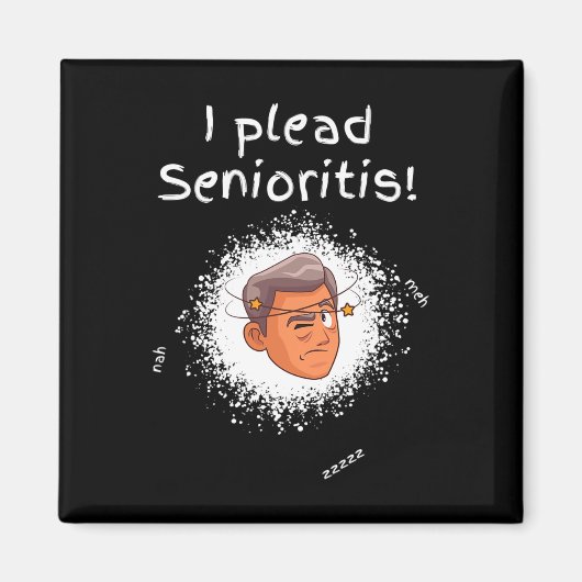 Ich berufe mich auf Senioristis. Alter Senior Mann Magnet (Vorne)