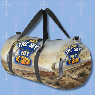 Ich berühre den Himmel, wenn meine Knie den Boden Duffle Bag