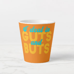 Ich beschäftige mich mit Guts and Buts Funny Gastr Milchtasse