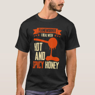 Ich beschäftige mich mit heiß und scharf Honig U20 T-Shirt