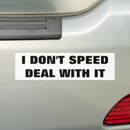 Ich beschleunige nicht Abkommen mit ihm weißer Autoaufkleber (Auf Auto)