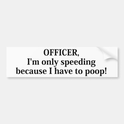 Ich beschleunige nur weil autoaufkleber (Vorne)