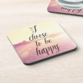 Ich beschließe, glücklich zu sein getränkeuntersetzer (Linke Seite)