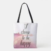 Ich beschließe, glücklich zu sein tasche (Rückseite)