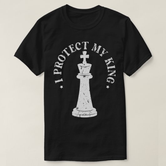 Ich beschütze mein King Chess Couple T-Shirt (Design vorne)