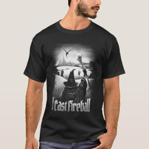 Ich beschwöre Fireball Fantasy Zauberer RPG Klasse T-Shirt