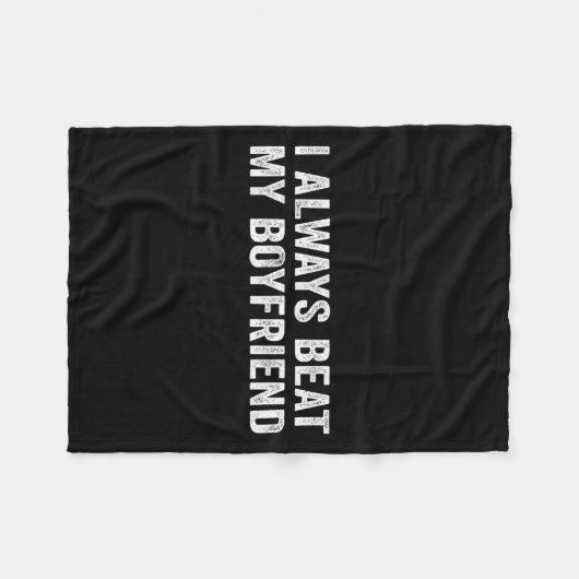 Ich besiege immer meinen Freund, Verabredend Funny Fleecedecke (Vorderseite (Horizontal))