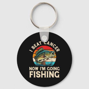Ich besiege Krebs jetzt fischen Schlüsselanhänger