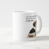 Ich Besitze Dich Shih Tzu Jumbo-Tasse (Vorderseite Rechts)