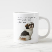 Ich Besitze Dich Shih Tzu Jumbo-Tasse (Rechts)