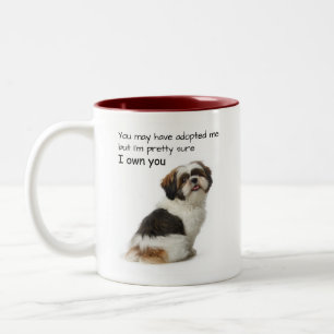 Ich besitze dich Shih Tzu Zweifarbige Tasse