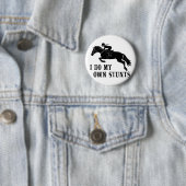 Ich besitze ein Pferderittenmädchen Button (Beispiel)