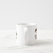 Ich besitze ein Pferderittenmädchen Espressotasse (Rückseite)