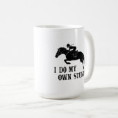 Ich besitze ein Pferderittenmädchen Kaffeetasse (VorderseiteRechts)