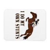 Ich besitze ein Pferderittenmädchen Magnet (Horizontal)