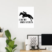 Ich besitze ein Pferderittenmädchen Poster (Heimbüro)