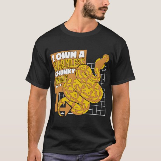 Ich besitze eine harmlose klumpige Nudel Pythonida T-Shirt (Vorderseite)