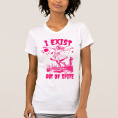 Ich bestehe aus scharf rosa Zombie Funny T-Shirt (Vorderseite)