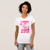 Ich bestehe aus scharf rosa Zombie Funny T-Shirt (Vorne ganz)
