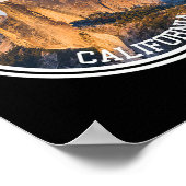 Ich bestieg Half Dome (Wander-T-Shirt) Poster (Ecke)