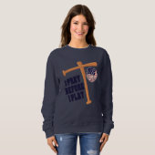 Ich bete, bevor ich Basebal Game spiele Sweatshirt (Vorne ganz)