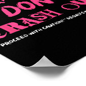 Ich bete, damit ich nicht mit Vorsicht vorgehe Poster (Ecke)