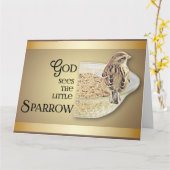 Ich bete für Sie - Betreuungs- und Betreuungskarte Karte (Gelbe Blume)