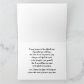 Ich bete für Sie - Betreuungs- und Betreuungskarte Karte (Innenseite)