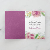 Ich bete immer für dich feiertagskarte (Innenseite)