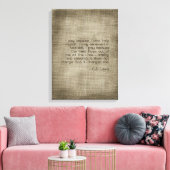 "Ich bete weil..." Leinwand (Insitu (Wohnzimmer))