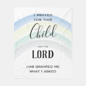 Ich betete für diesen Baby-Baby-Kinderwagen Fleecedecke (Vorderseite)