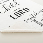 Ich betete für dieses Kind Der Herr hat mir gewähr Sherpadecke (3/4)