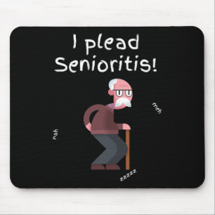 Ich betone Senioristis. Alter Senior Mann Frau Alt Mousepad